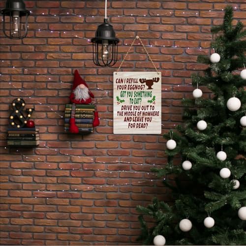 Funny Christmas Sign - Movie Decor - Merry Xmas Sign - 8 x 10 Inches