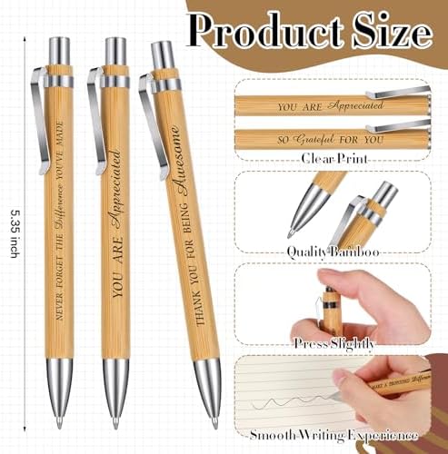 Glenmal 60 Pcs Thank You Gift Set Include Spiral Inspirational