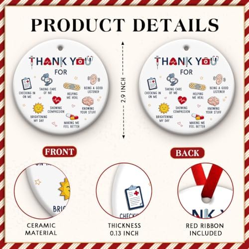 Medical Ornaments for Christmas Tree, Thank You Gifts for Healthcare