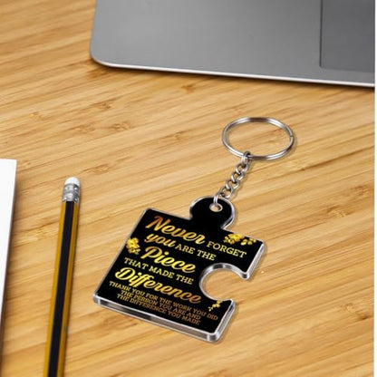 Team Appreciation Gifts Bulk Thank You Keychains for Coworkers