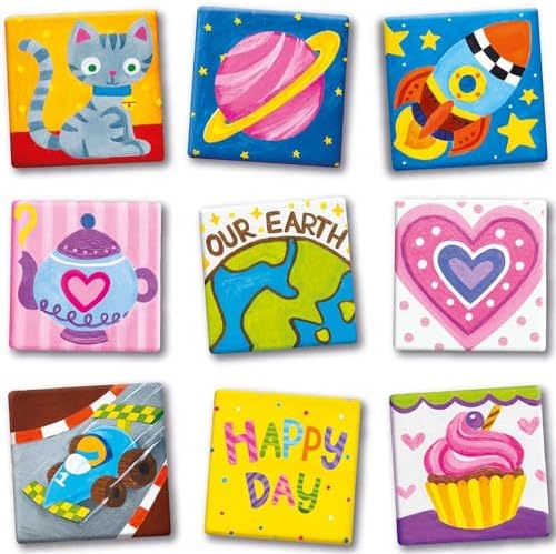 4M Magnetic Mini Tile Art, Art & Crafts DIY Kit, For Boys & Girls Ages