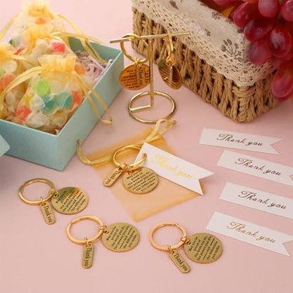 Yinkin 72 Pcs Employee Appreciation Gifts Bulk Thank You Keychains