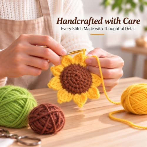 Crochet Sunflower Teacher Gift, Thank You & Appreciation Gift for