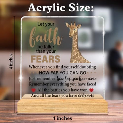 Inspirational Giraffe Gifts for Women, Positive Gifts for Giraffe