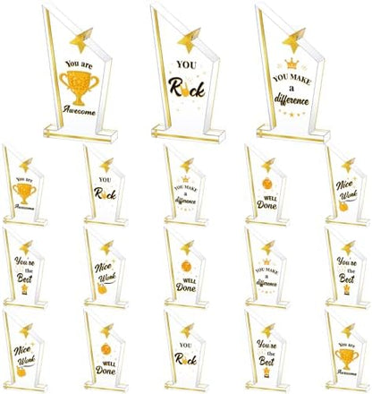 Treela 18 Pcs Employee Appreciation Awards Gifts Bulk Small Acrylic