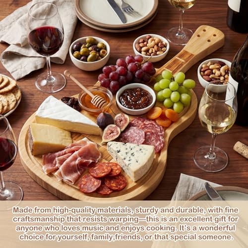 Guitar Cutting Board 12.5 x 7 Inches Music Decorative Charcuterie