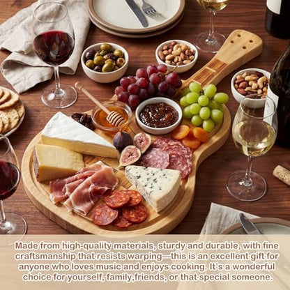 Guitar Cutting Board 12.5 x 7 Inches Music Decorative Charcuterie