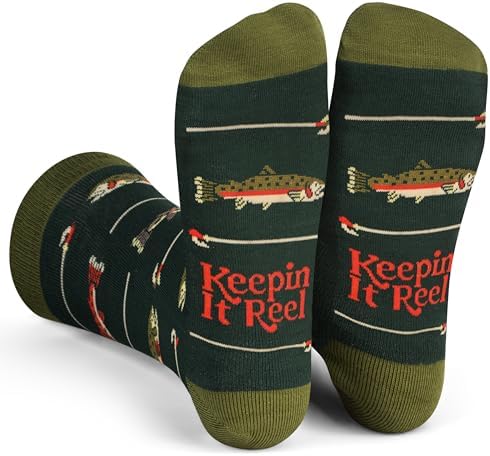 Lavley Fishing & Hunting Socks Funny Gift for Outdoor Hunters &