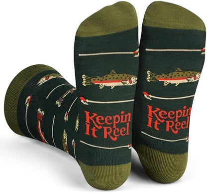 Lavley Fishing & Hunting Socks Funny Gift for Outdoor Hunters &