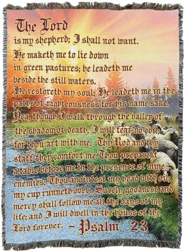 Pure Country Weavers The Lord is My Shepherd 2 Blanket - Scriptures