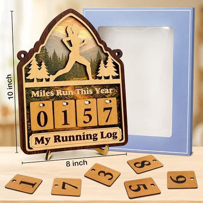 Running Gifts for Women Runners Miles Run This Year Tracker Decor