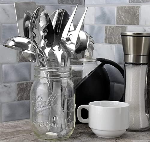 Darware Complete Serving Set (6-Piece, Silver); w/Pasta Server, Fork