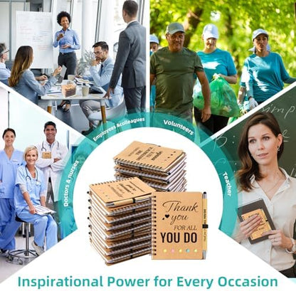 60 Pcs/30 Sets Employee Appreciation Gifts Bulk - Inspirational Spiral