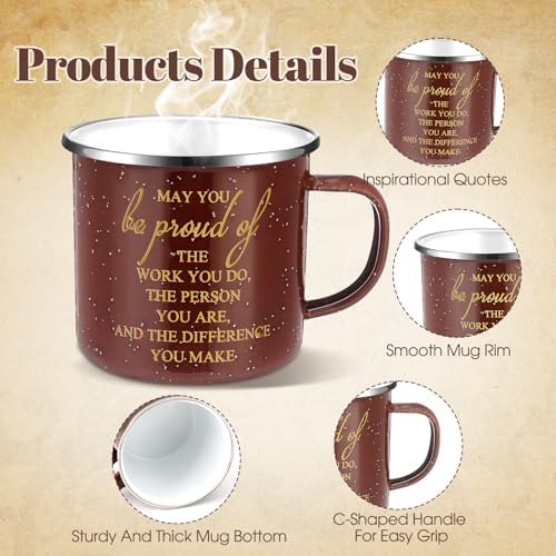 3 Pcs Thank You Gift Set for Men, 12 oz Mug, Toiletry Bag, Keychain
