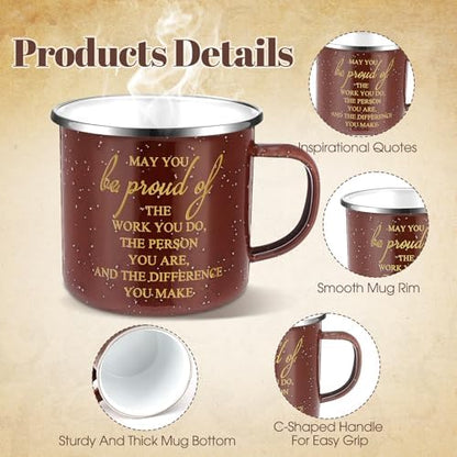 3 Pcs Thank You Gift Set for Men, 12 oz Mug, Toiletry Bag, Keychain
