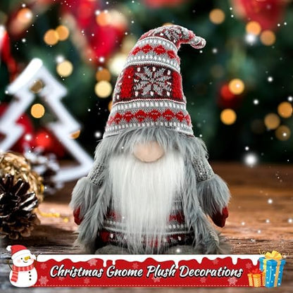 Gnome Christmas Decorations, Plush Christmas Gnome Gifts for Women