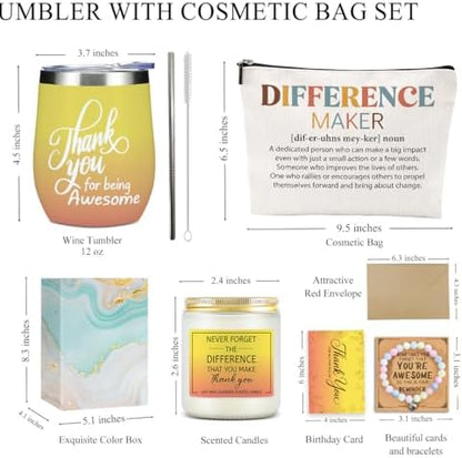 Difference Maker Gift, Thank You Gifts for Women Teacher Nurse Boss