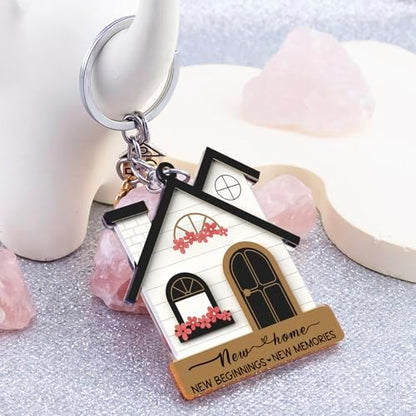House Warming Gifts New Home Gift Ideas Acrylic House Keychain For