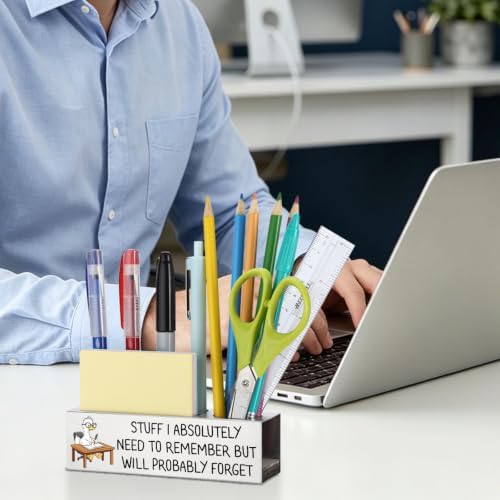 Vivopisew Funny Coworker Gift Pencil Holder for Desk, Stainless Steel