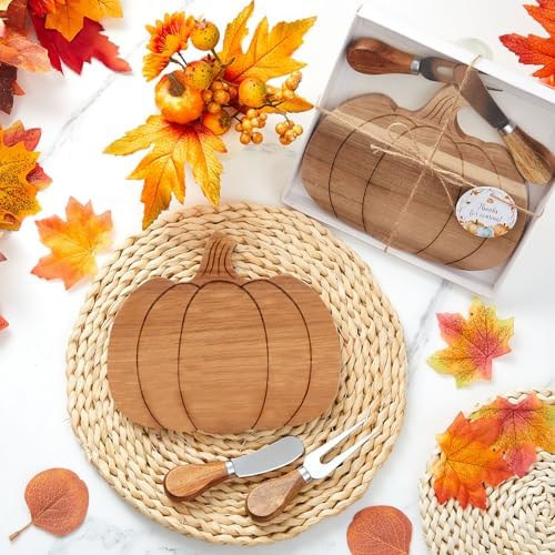 Ziliny 1 Set Fall Pumpkin Charcuterie Boards, Mini Cheese Board Gifts