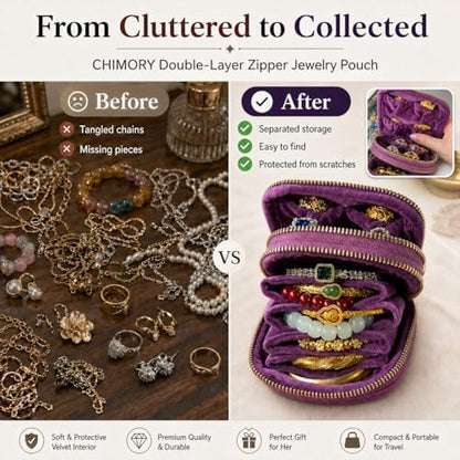 2026 Travel Jewelry Case, Jewelry Travel Case for Crystal Bracelets