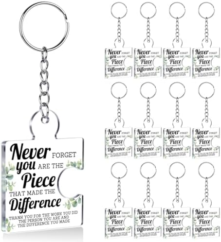 Team Appreciation Gifts Bulk Thank You Keychains for Coworkers
