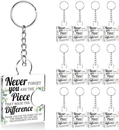 Team Appreciation Gifts Bulk Thank You Keychains for Coworkers