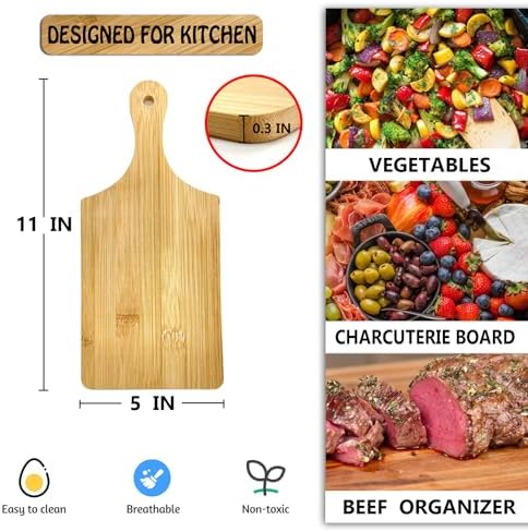 12 PCS 11" x 5" Cutting Board Bulk,Mini Charcuterie Boards,Wood