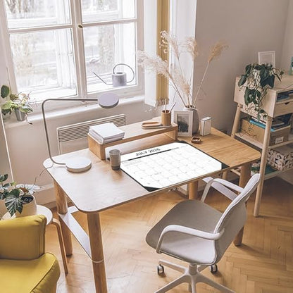 Desk Calendar 2026-2027 with Desk Mat – 22" x 17" Large Desk Pad