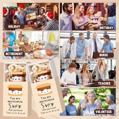 Wettarn 24 Sets Employee Appreciation Gifts S'more Gift Bulk
