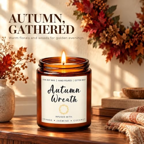 Scented Candle Gift Set for Women – 6 Pack 7oz Winter Scented Soy