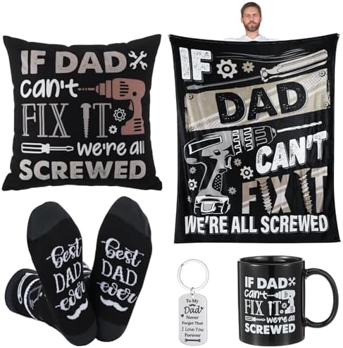 Patelai 5 Pcs Christmas Dad Gifts Set If Dad Can't Fix It Father Xmas