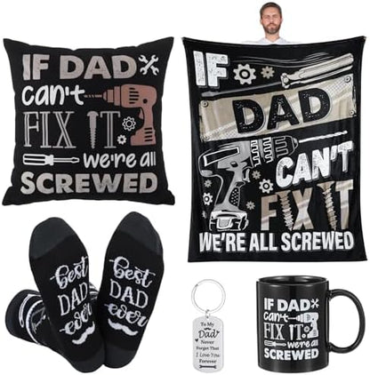 Patelai 5 Pcs Christmas Dad Gifts Set If Dad Can't Fix It Father Xmas