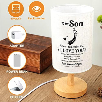 SOUHONEY Gifts for Son, Table Lamp for Son Birthday Gifts from Parents