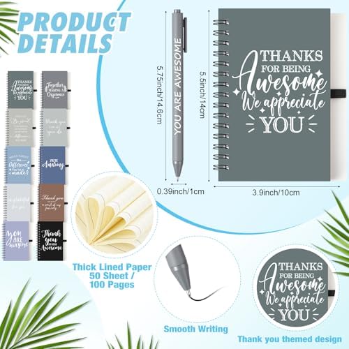 Teenyyou 135 Pcs Employee Appreciation Gift Set Bulk, Dark Color