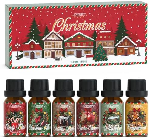 SALUBRITO Christmas Fragrance Oils Set, Winter Essential Oils for