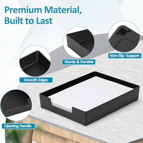 Letter Tray, Desk Organizer Tray, A4 Plastic Paper Tray Organizer for