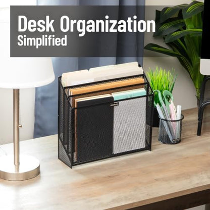 Mind Reader Vertical File Storage, Desktop Organizer, Workspace