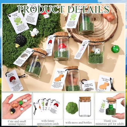 Fumete 35 Set Employee Appreciation Gifts Bulk Mini Animal, Farm