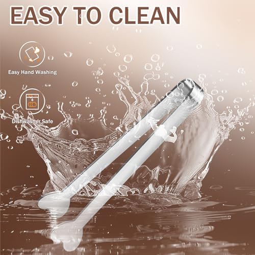 8 PCS Silver Mini Serving Tongs, 4.88 Inch Small Metal Kitchen
