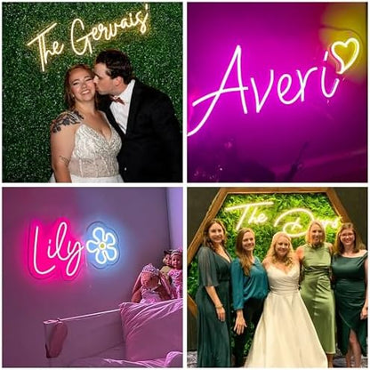 SELICOR Custom Neon Sign Personalized Neon Sign for Wall Décor