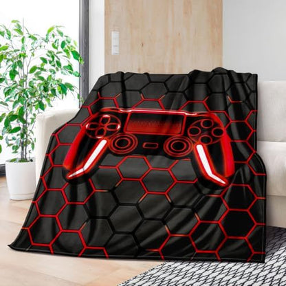 Boys Throw Blanket Twin,Gamer Blanket Teenage Boys Gifts Ideas for