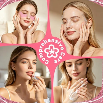 48 Pcs Bulk Gifts for Women, Hand Cream, Bulk Lip Balm, Under Eye