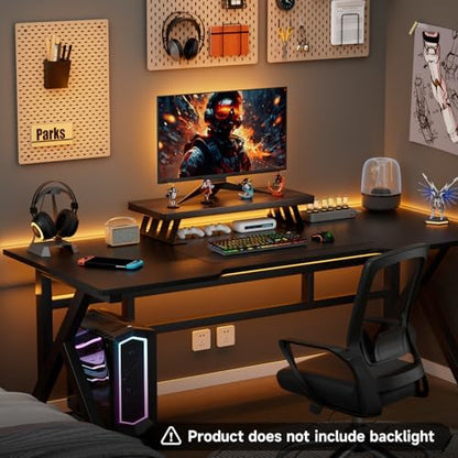 Monitor Stand – 24 Inch Wood Monitor Riser, Holds Up to 220 Lbs