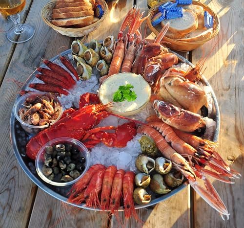 Shrimp Cocktail Serving Dish and Bowl With Ice - Elegant and Large