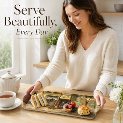 Pimpernel Parisian Scenes Melamine Rectangular Tray – (15.25" x 6.5")