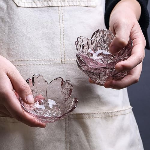 GENTI 3-Piece Glass Jewelry Tray, Flower Ring Dish, Jewelry Dish Tray
