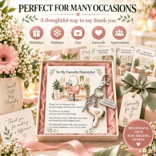 The You Make a Difference Appreciation Gift Set, Cards and Keychains