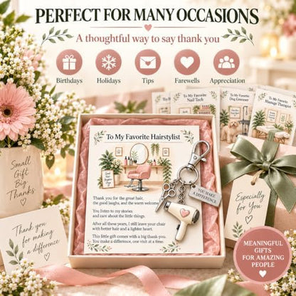 The You Make a Difference Appreciation Gift Set, Cards and Keychains