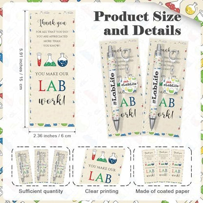 Sureio 18 Sets Lab Week Gifts 2026 Lablife Pen Acrylic Keychain with